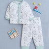 Girls 100% Cotton Animal Jabla & Pyjama Set - Off White