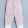 Girls 100% Cotton Floral Jabla & Pyjama Set - Pink