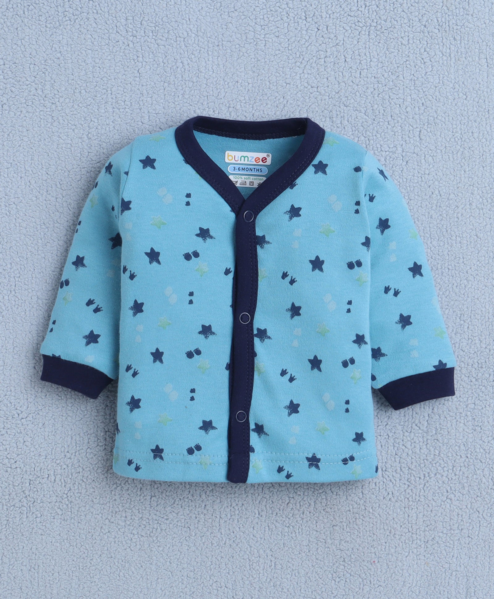 Boys 100% Cotton Graphic Jabla & Pyjama Set - Teal Blue