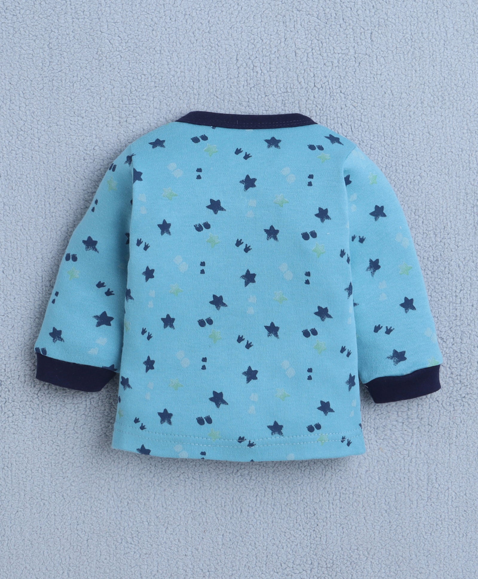 Boys 100% Cotton Graphic Jabla & Pyjama Set - Teal Blue