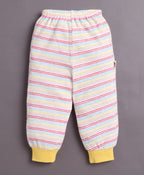 Bumzee Lavender & White Animal Print Pyjamas, Pack of 4, 100% Cotton