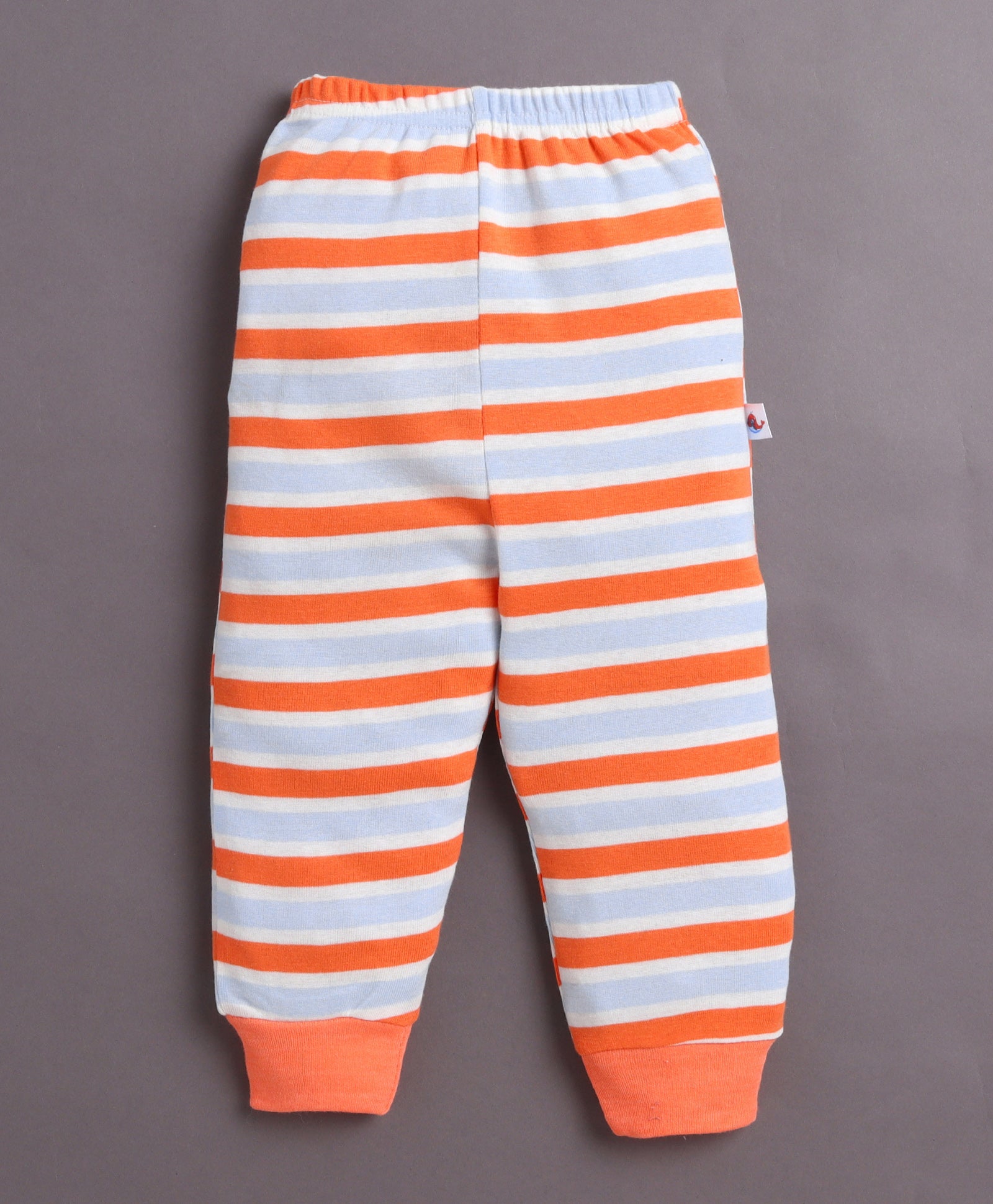 Boys 100% Cotton Graphic Pyjamas - Orange & White