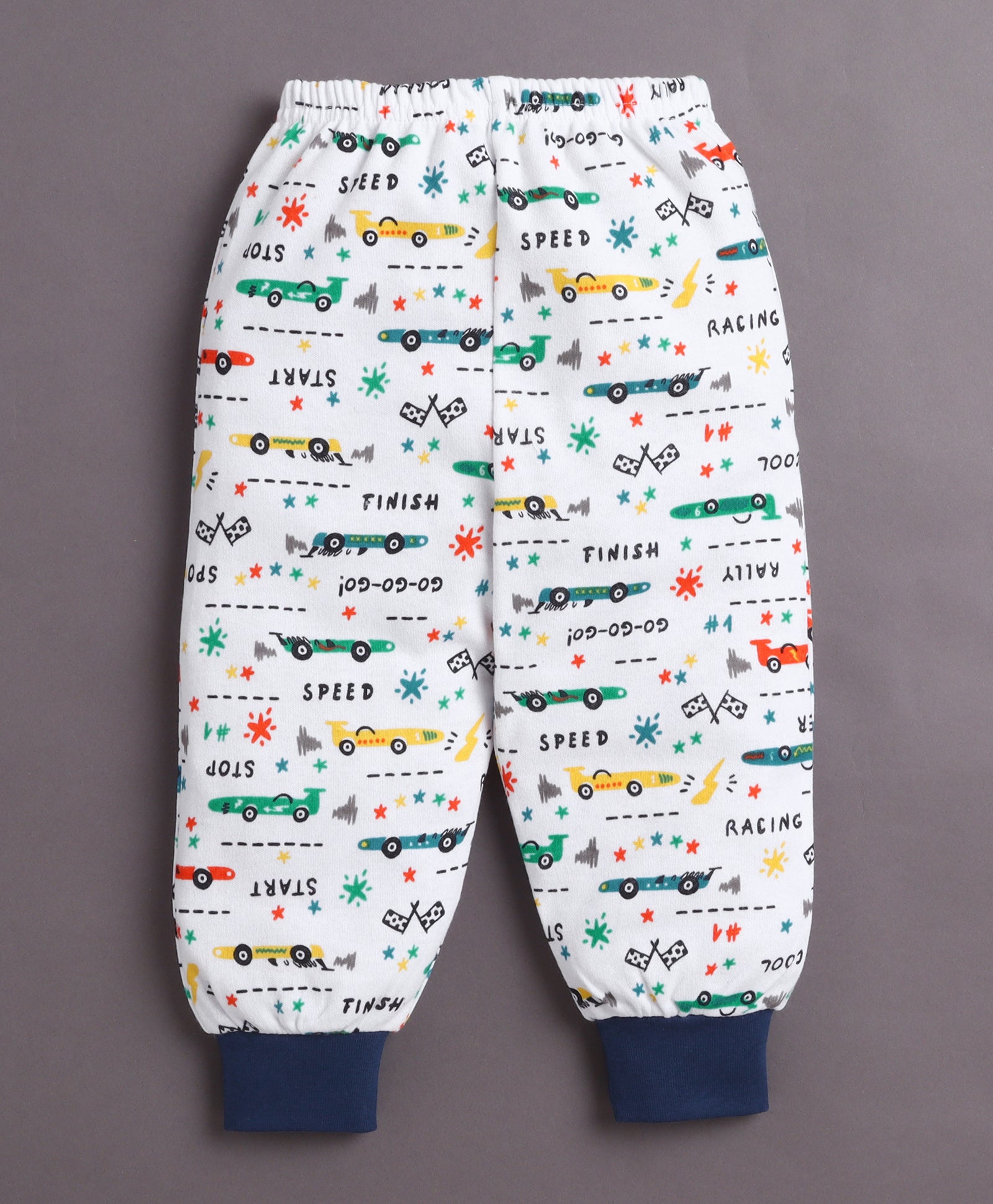 Boys 100% Cotton Graphic Pyjamas - Orange & White