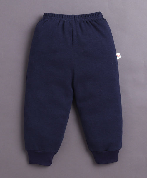 Boys 100% Cotton Animal Pyjamas - Navy & White