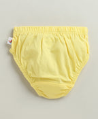 Bumzee Sky Blue & Yellow Briefs, Pack of 3, 100% Cotton