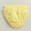 Boys 100% Cotton Solid Briefs - Sky Blue & Yellow