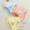 Boys 100% Cotton Solid Briefs - Yellow & Peach