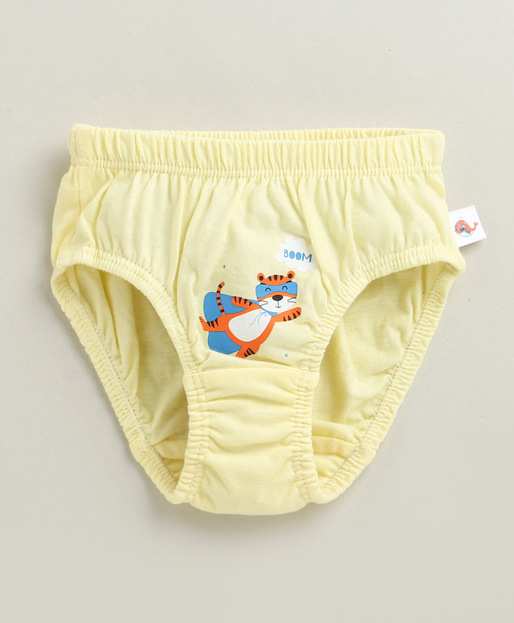 Bumzee Yellow & Peach Briefs, Pack of 3, 100% Cotton