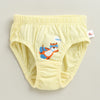 Boys 100% Cotton Solid Briefs - Yellow & Peach