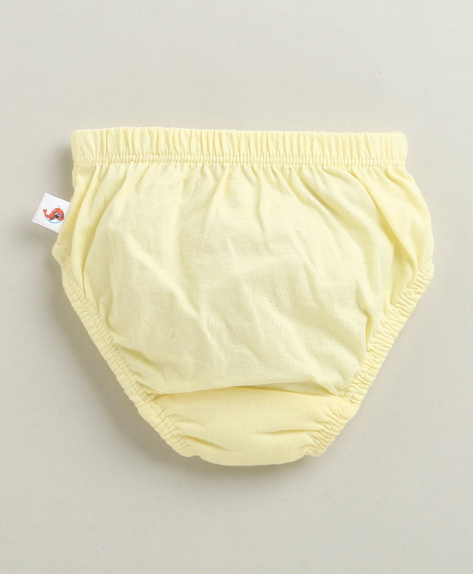 Boys 100% Cotton Solid Briefs - Yellow & Peach