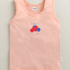 Girls 100% Cotton Solid Slip - Peach & Mint Green