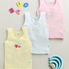 Girls 100% Cotton Solid Slip - Pink & Yellow