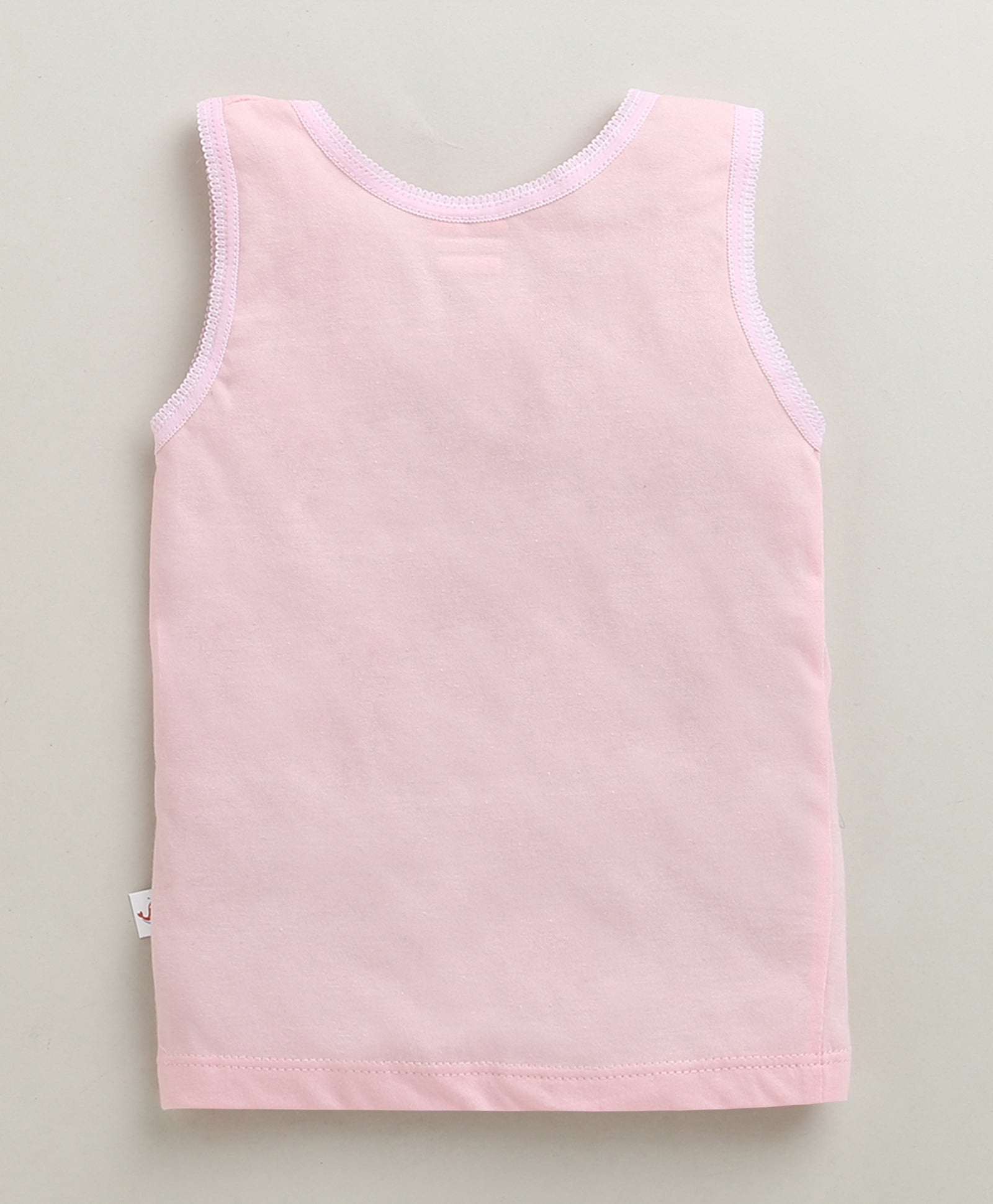 Girls 100% Cotton Solid Slip - Pink & Yellow