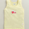 Girls 100% Cotton Solid Slip - Pink & Yellow