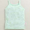 Girls 100% Cotton Animal Slip - Peach & Mint Green
