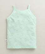 Bumzee Peach & Mint Green Animal Print Slip, Pack of 3, Sleeveless, 100% Cotton