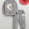 Boys Polyester Animal Winter Set - Grey