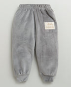 Bumzee Grey Embroidered Winter Set, Full Sleeves