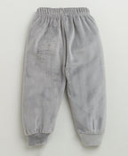 Bumzee Grey Embroidered Winter Set, Full Sleeves