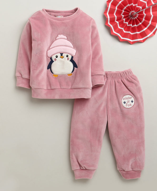 Boys Polyester Animal Winter Set - Onian Pink