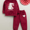 Boys Polyester Animal Winter Set - Maroon