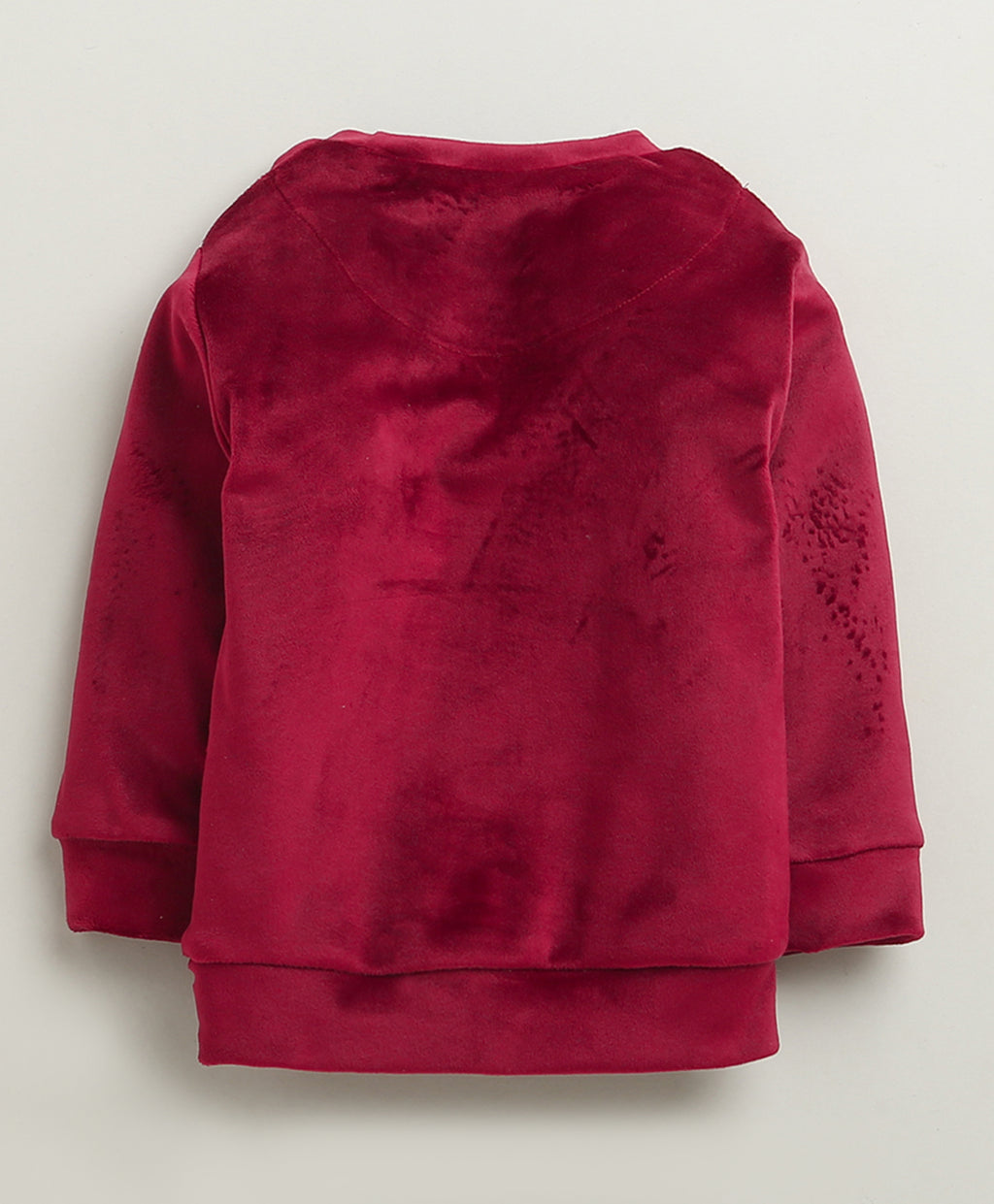 Bumzee Maroon Embroidered Winter Set, Full Sleeves