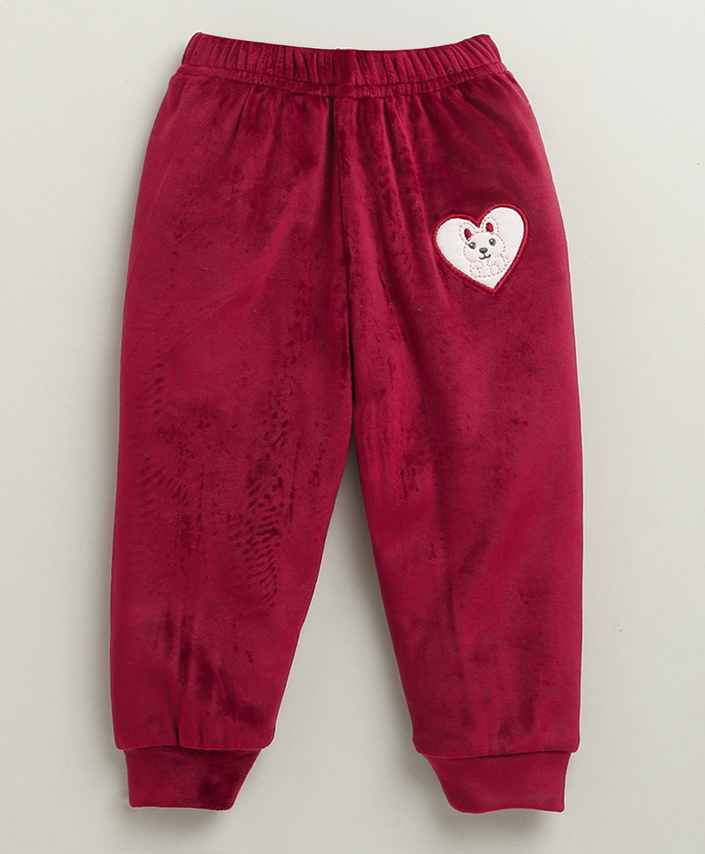 Bumzee Maroon Embroidered Winter Set, Full Sleeves