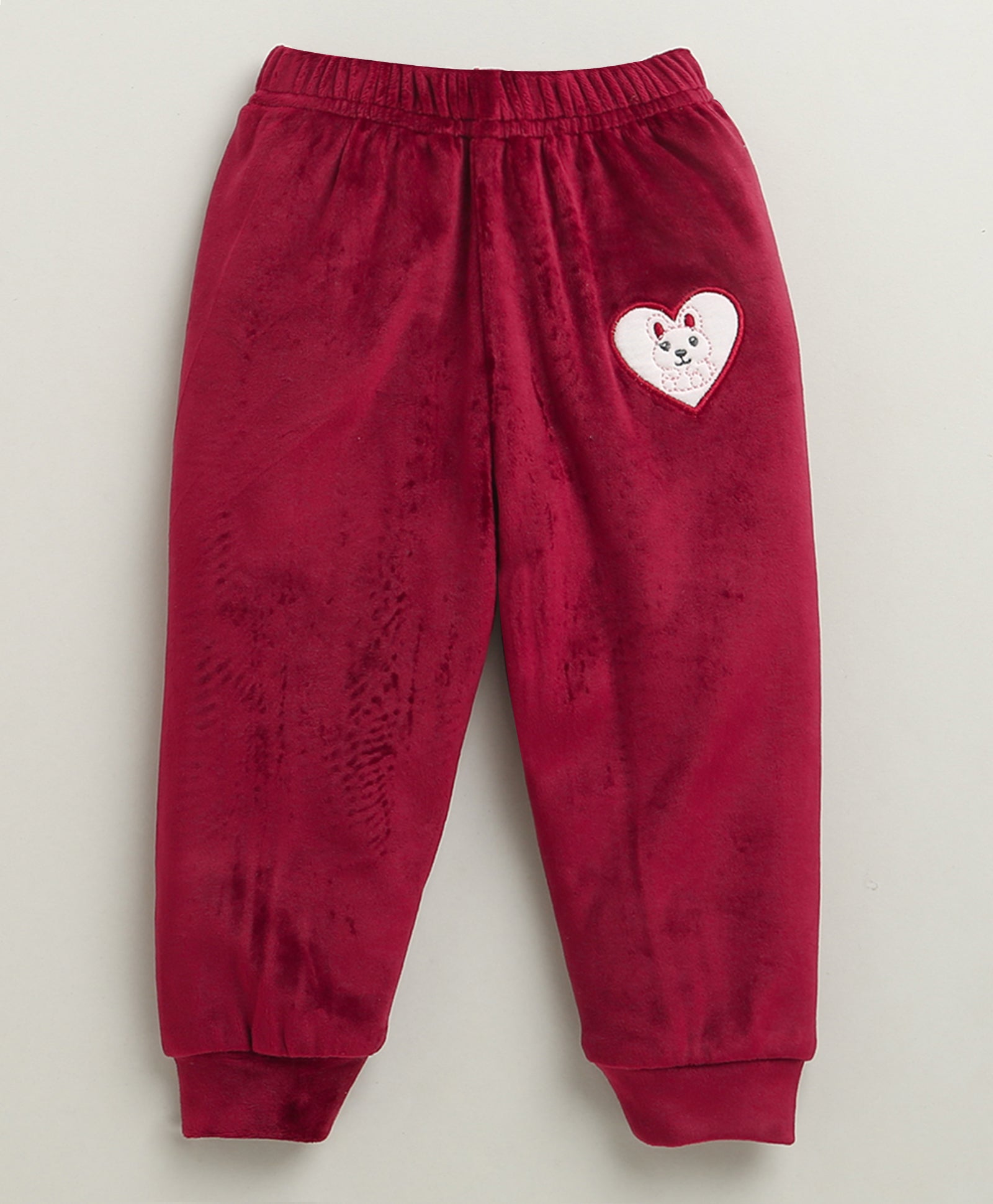 Boys Polyester Animal Winter Set - Maroon