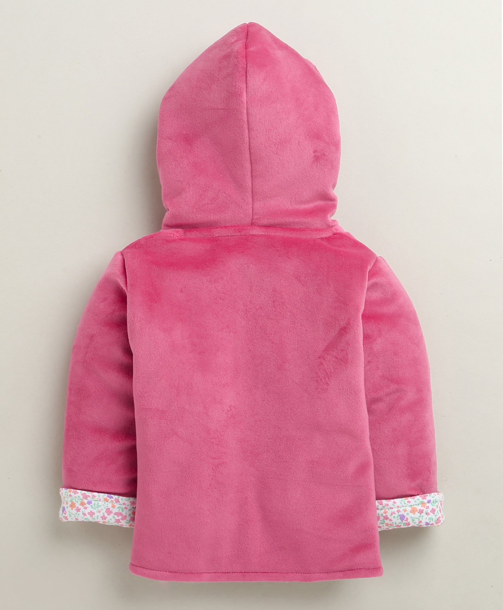 Pink & White Girls Full Sleeves Cotton Blend Winter Wear Set