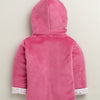 Pink & White Girls Full Sleeves Cotton Blend Winter Wear Set