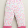 Pink & White Girls Full Sleeves Cotton Blend Winter Wear Set