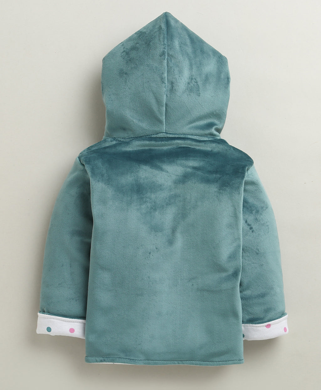 Bumzee Teal & White Embroidered Winter Set, Full Sleeves, Cotton Blend