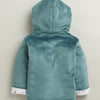Teal & White Girls Full Sleeves Cotton Blend Winter Wear Set