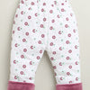 Mauve & White Girls Full Sleeves Cotton Blend Winter Wear Set