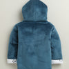 Navy & White Boys Full Sleeves Cotton Blend Winter Wear Set