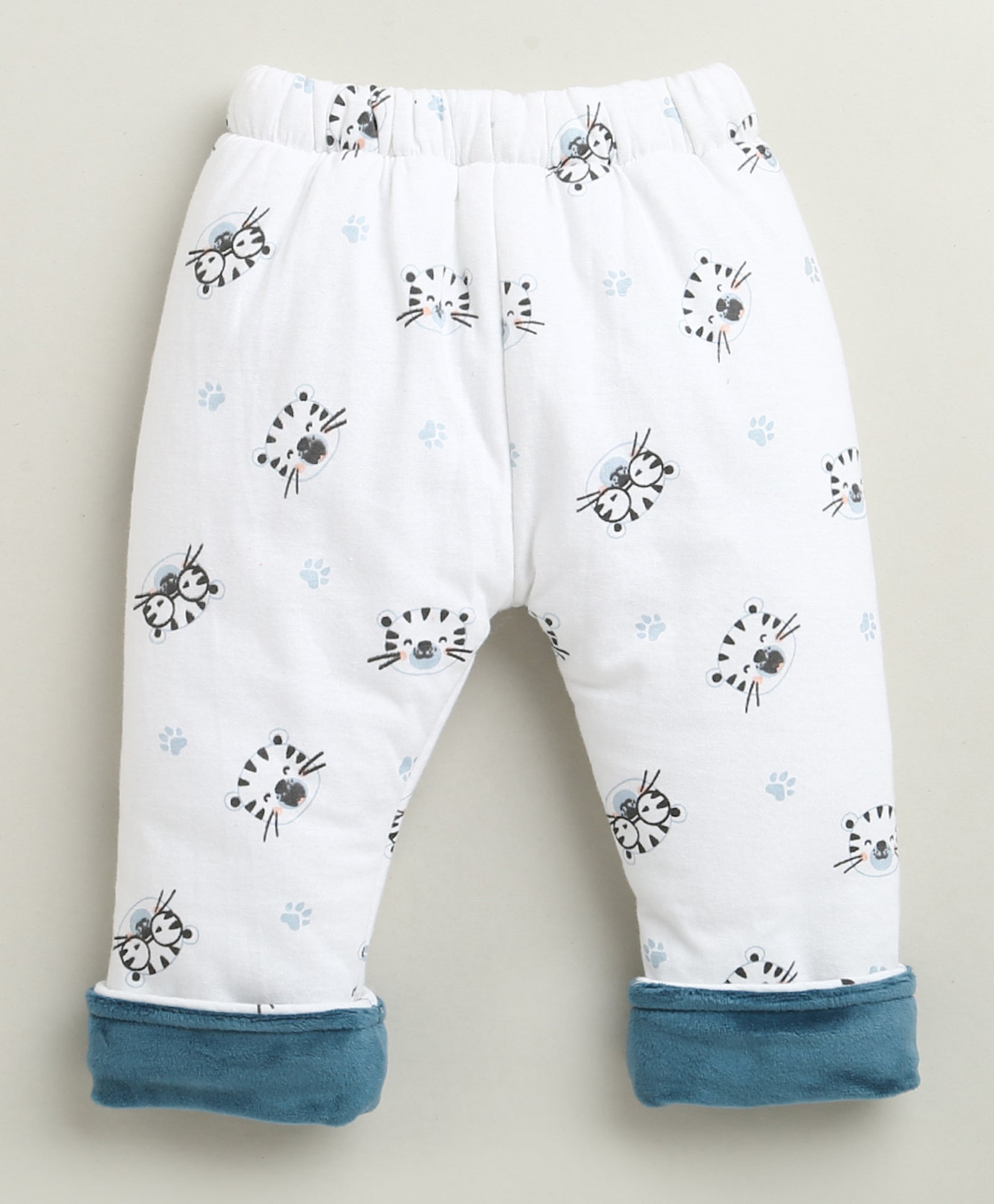 Navy & White Boys Full Sleeves Cotton Blend Winter Wear Set