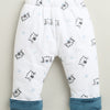 Navy & White Boys Full Sleeves Cotton Blend Winter Wear Set