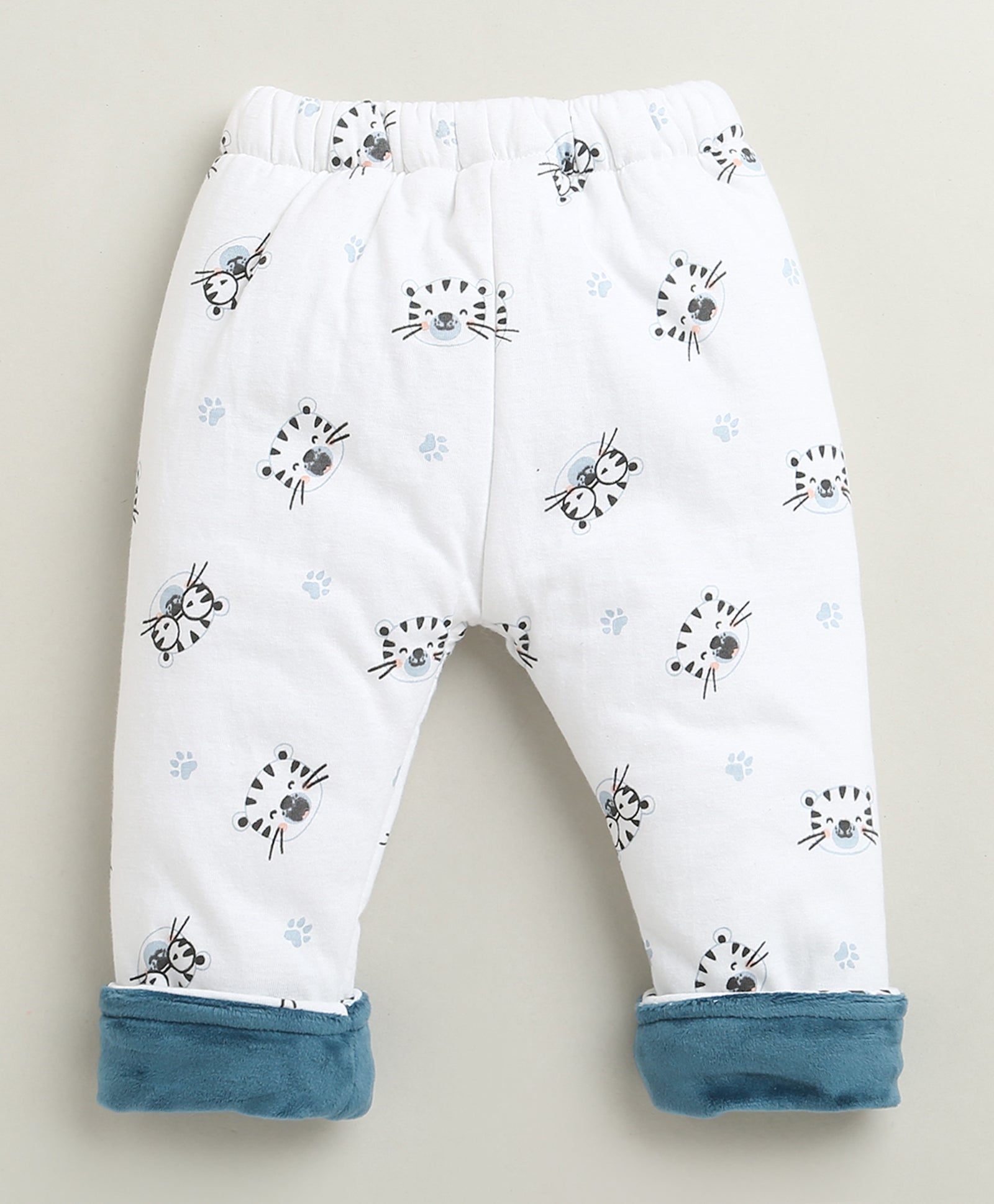 Navy & White Boys Full Sleeves Cotton Blend Winter Wear Set