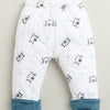 Navy & White Boys Full Sleeves Cotton Blend Winter Wear Set