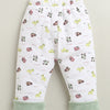 Green & White Boys Full Sleeves Cotton Blend Winter Wear Set