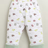Green & White Boys Full Sleeves Cotton Blend Winter Wear Set