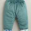 Teal Green Boys Full Sleeves Cotton Blend Winter Wear Set