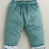 Teal Green Boys Full Sleeves Cotton Blend Winter Wear Set