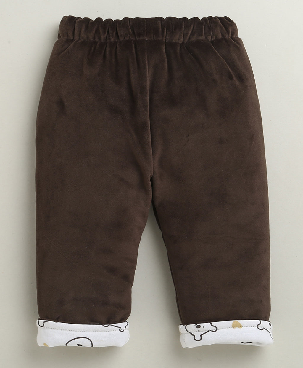 Bumzee Brown Embroidered Winter Set, Full Sleeves, Cotton Blend (Style Peb10731)