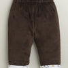 Brown Boys Full Sleeves Cotton Blend Winter Wear Set