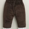 Brown Boys Full Sleeves Cotton Blend Winter Wear Set