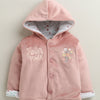 Peach Girls Full Sleeves Cotton Blend Winter Wear Set