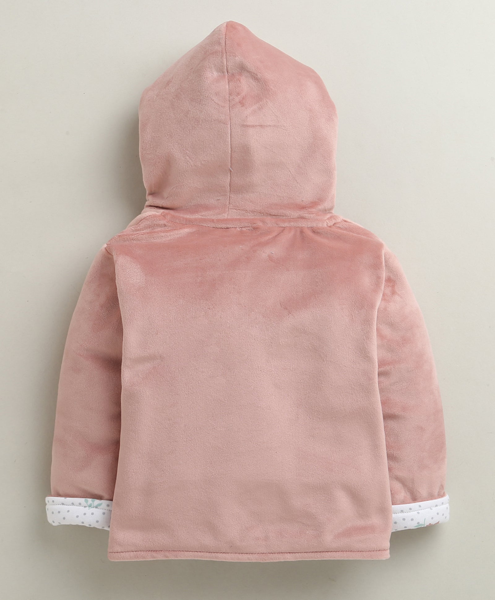 Peach Girls Full Sleeves Cotton Blend Winter Wear Set