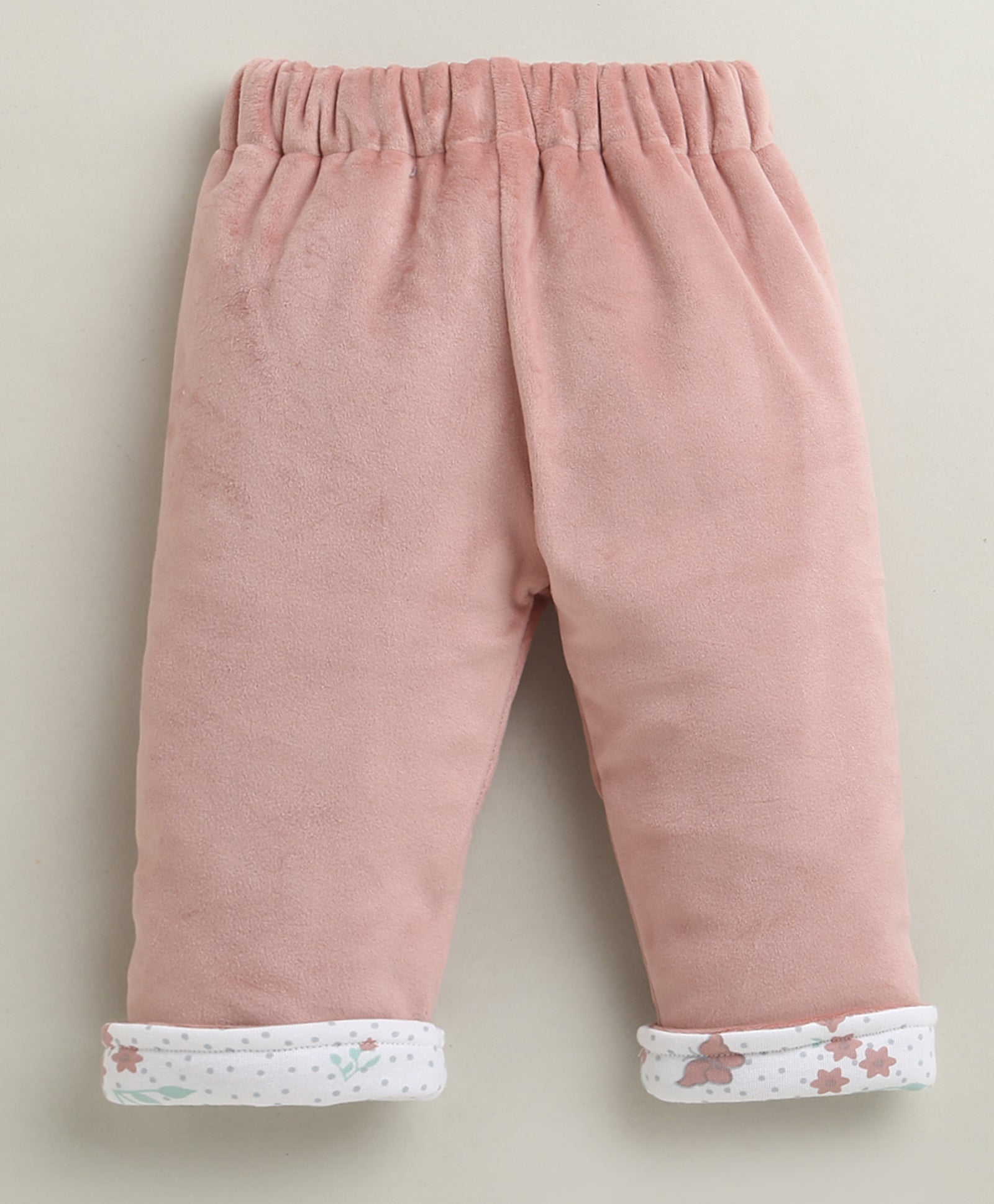 Peach Girls Full Sleeves Cotton Blend Winter Wear Set