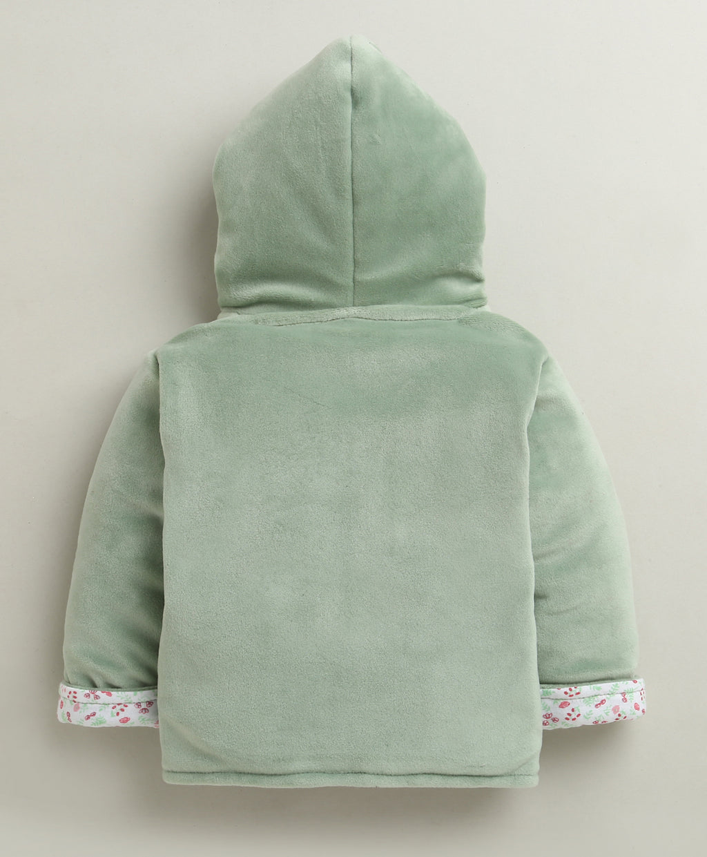 Bumzee Green Embroidered Winter Set, Full Sleeves, Cotton Blend